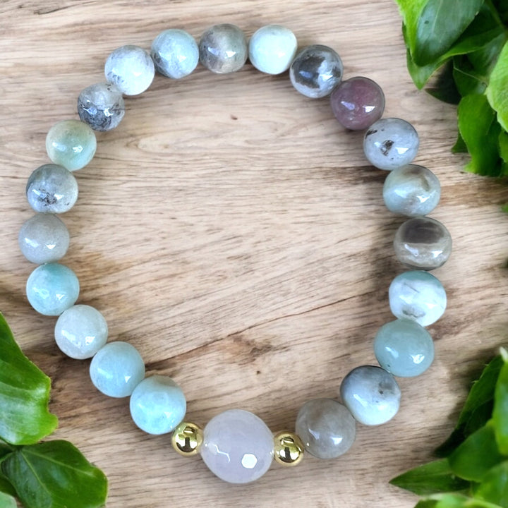 BRACELET || AMAZONITE & QUARTZ