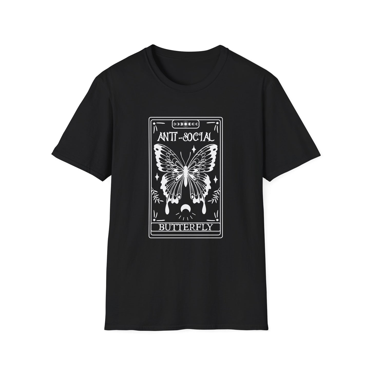 T-SHIRT | ANTI-SOCIAL BUTTERFLY TAROT (WHITE WRITING)