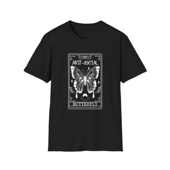 T-SHIRT | ANTI-SOCIAL BUTTERFLY TAROT (WHITE WRITING)