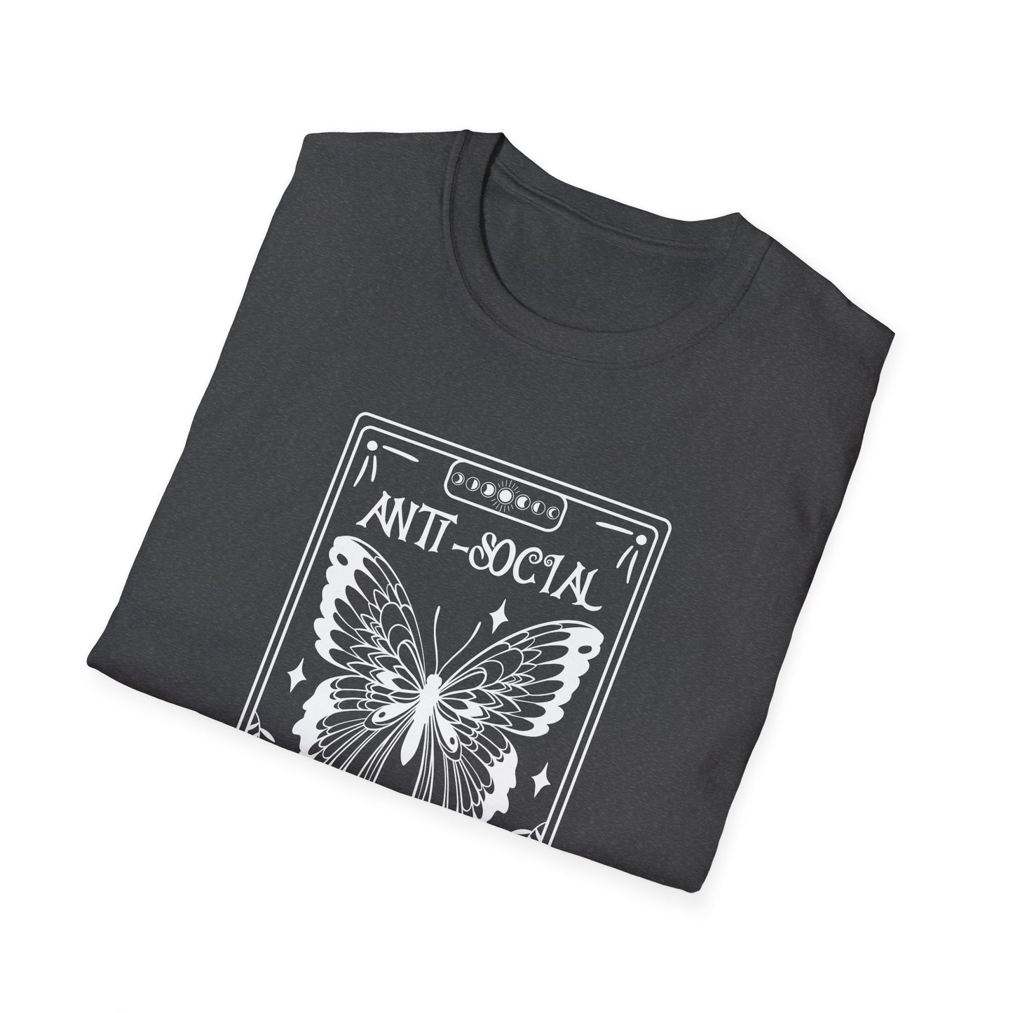 T-SHIRT | ANTI-SOCIAL BUTTERFLY TAROT (WHITE WRITING)