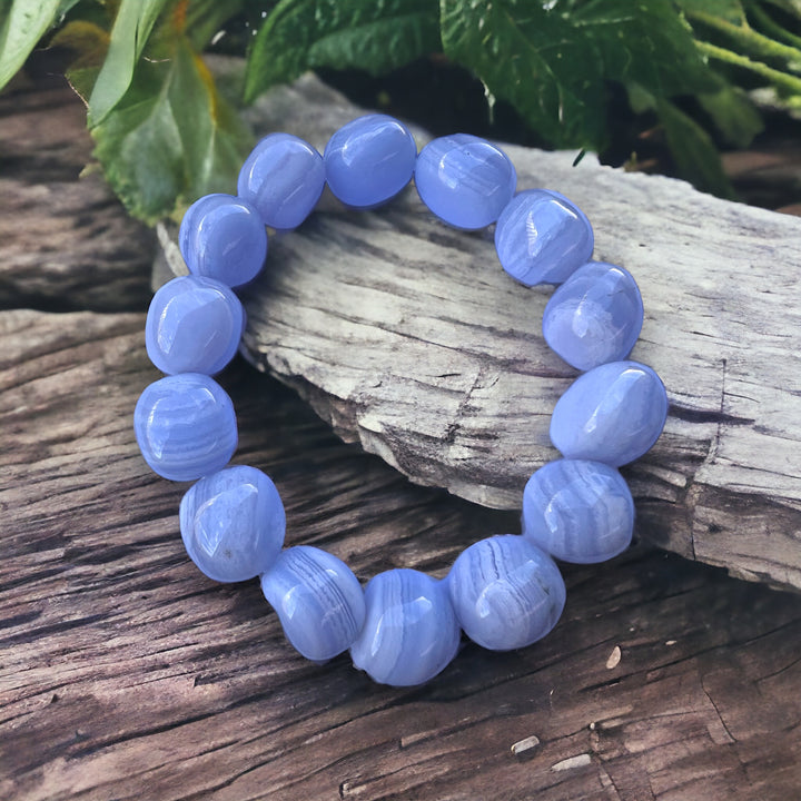 BRACELET || BLUE LACE AGATE