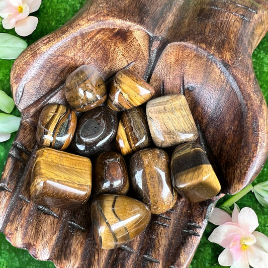 TUMBLE STONES || GOLDEN TIGER EYE