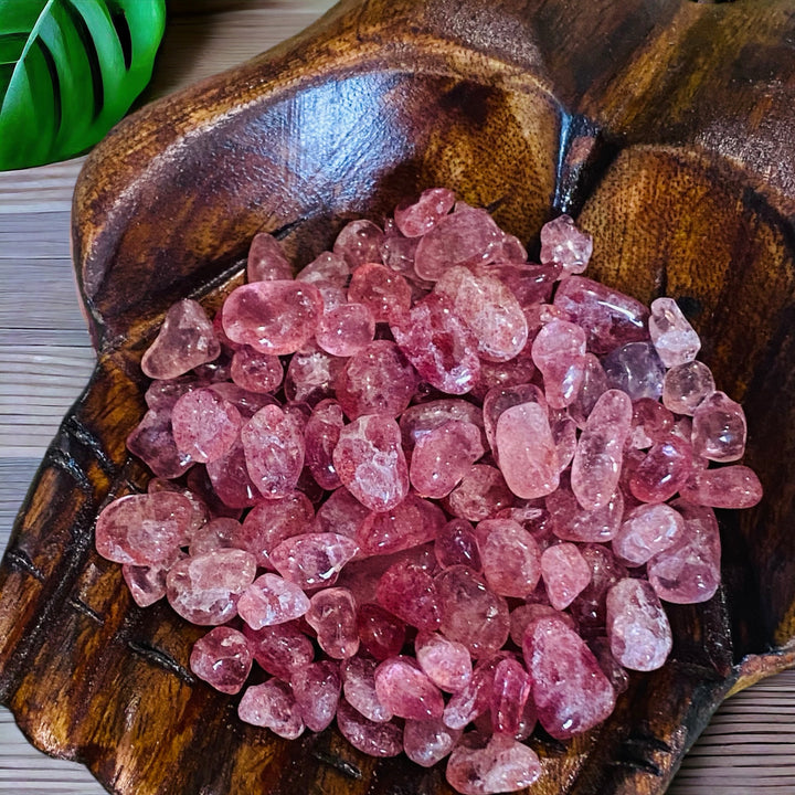 CRYSTAL CHIPS || STRAWBERRY QUARTZ