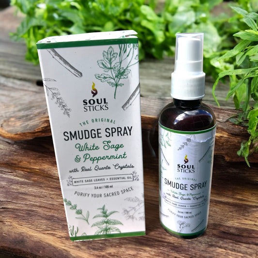 SMUDGE SPRAY|| WHITE SAGE & PEPPERMINT AURA MIST