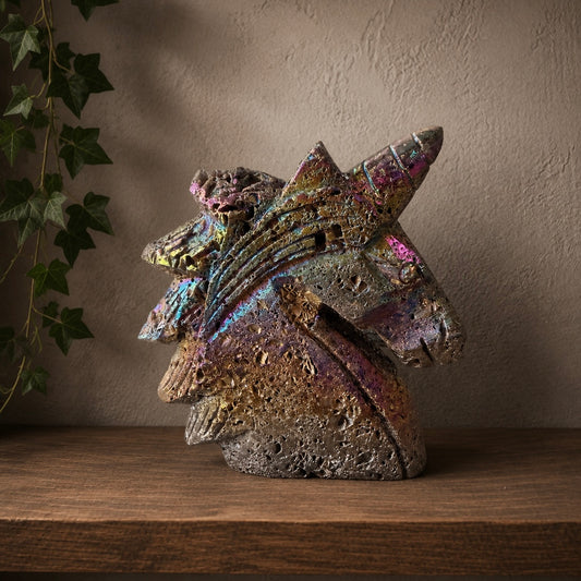CARVINGS || SPHALERITE AURA UNICORN