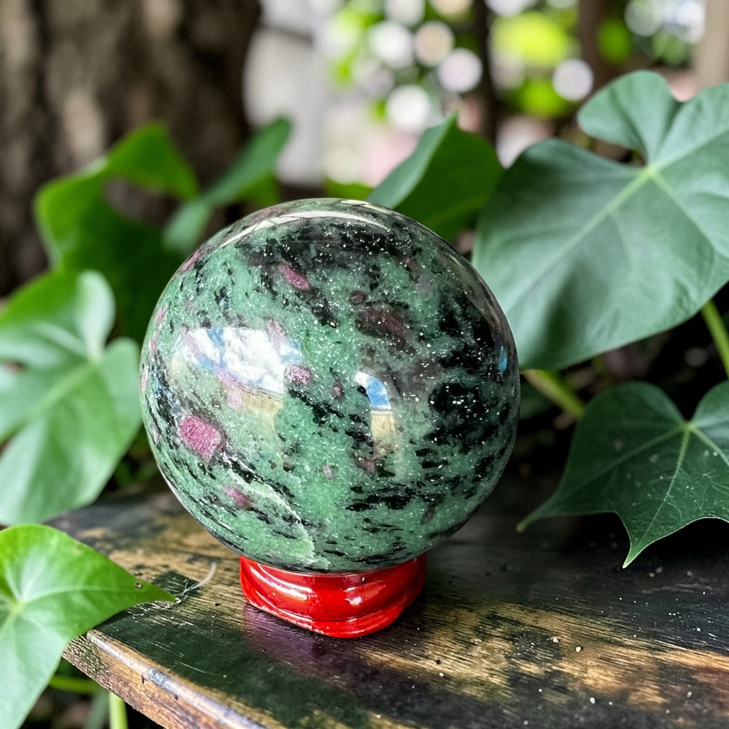 SPHERE || RUBY IN ZOISITE