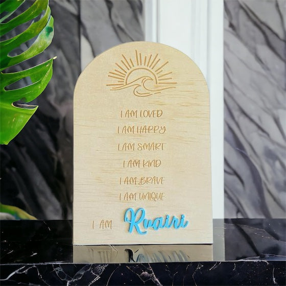 PLAQUES || PERSONALISED AFFIRMATION PLAQUE