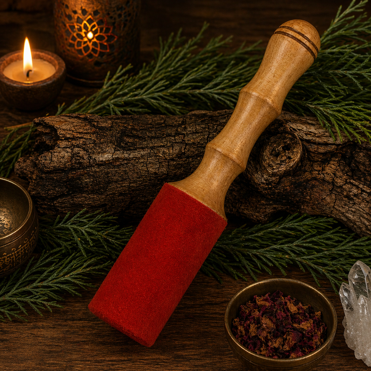 SINGING BOWLS || WOODEN MALLET WITH VELVET