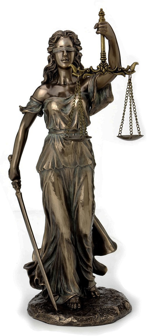 STATUE || LADY JUSTICE - GODDESS OF JUSTICE, TRUTH, BALANCE & DIVINE FAIRNESS