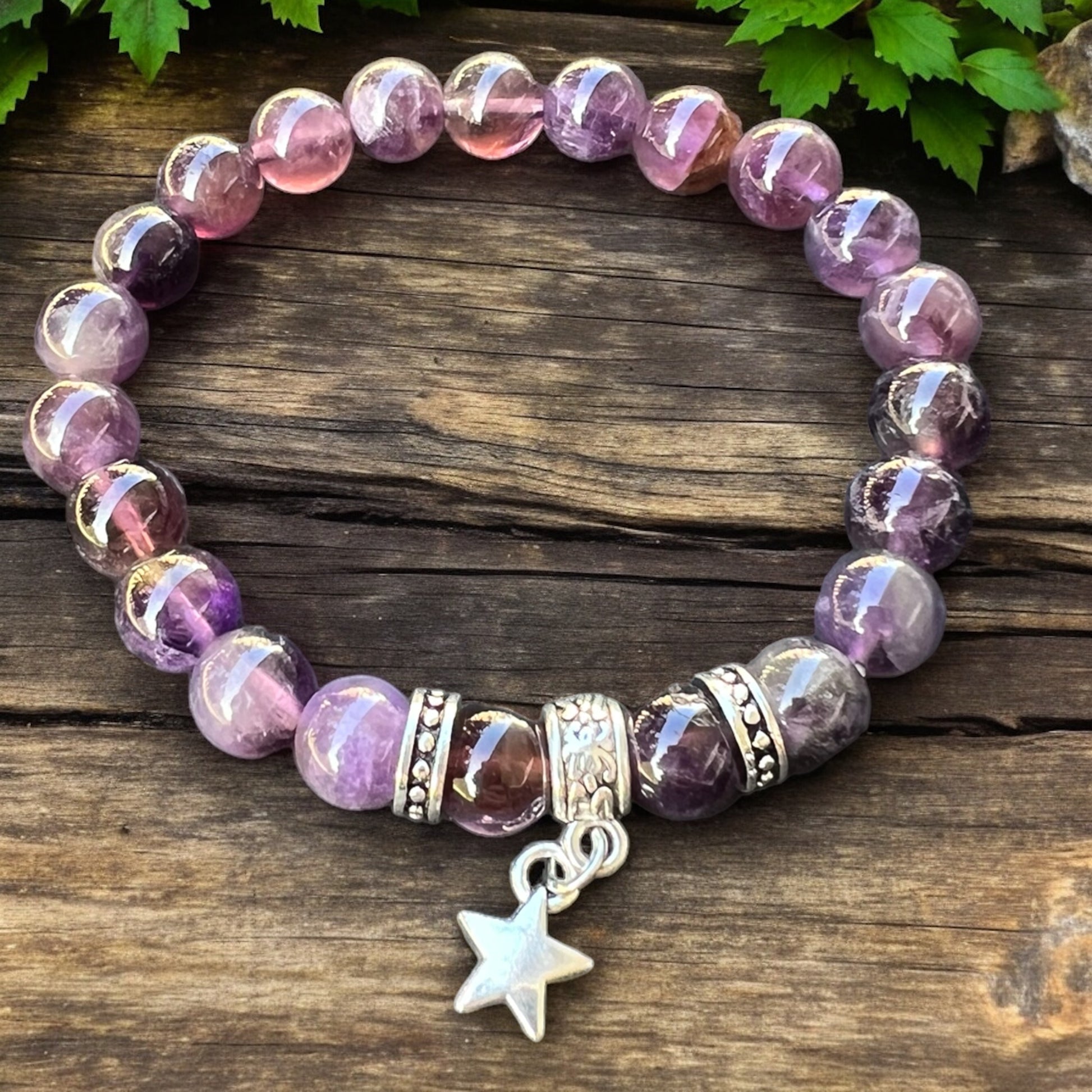 BRACELET || AMETHYST WITH STAR CHARM