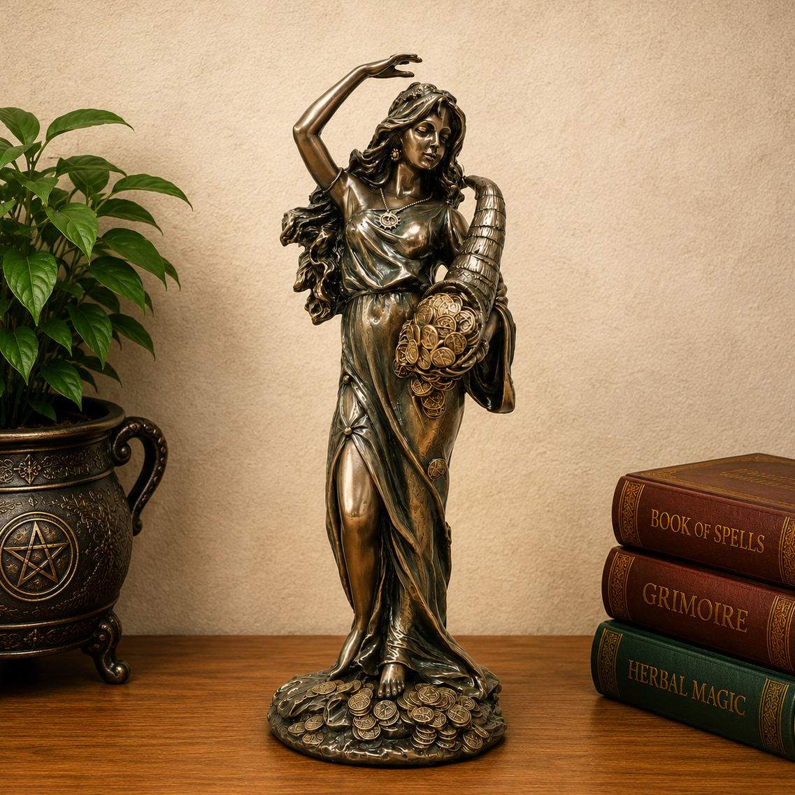 STATUE || LADY FORTUNA - GODDESS OF FORTUNE, CHANCE & PROSPERITY STATUE