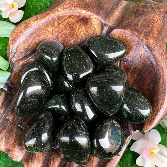 TUMBLE STONES || GREEN GOLDSTONE