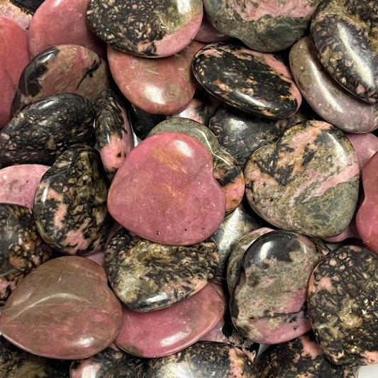 HEART || RHODONITE MINI HEART