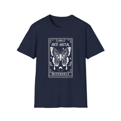 T-SHIRT | ANTI-SOCIAL BUTTERFLY TAROT (WHITE WRITING)