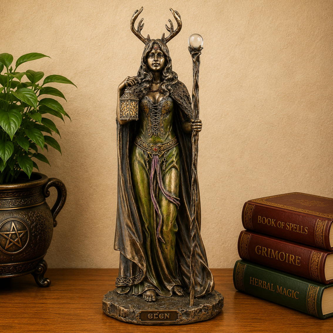 STATUE || ELEN OF THE WAYS - CELTIC GODDESS OF PATHWAYS,  SPIRIT JOURNEYS & SACRED DIRECTION