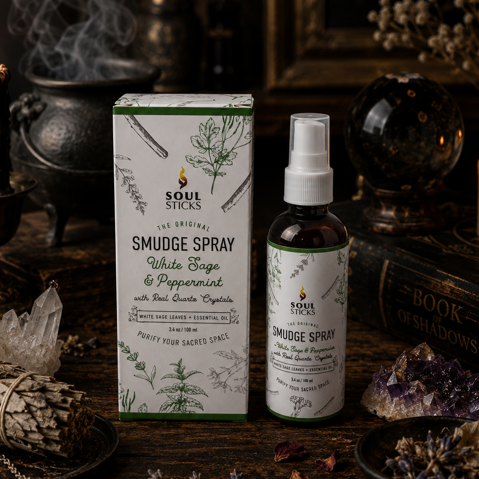 SMUDGE SPRAY || WHITE SAGE & PEPPERMINT AURA MIST