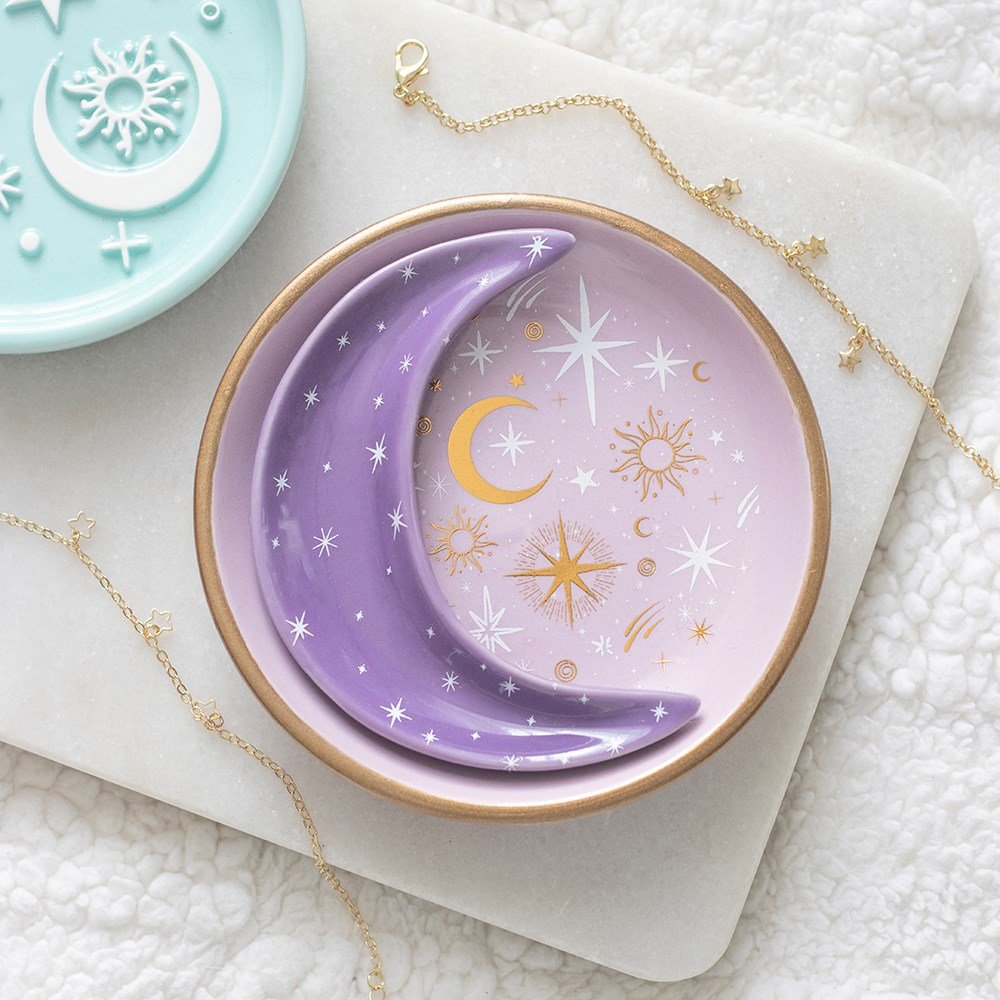 BOWLS || PURPLE MOON STACKING TRINKET DISH