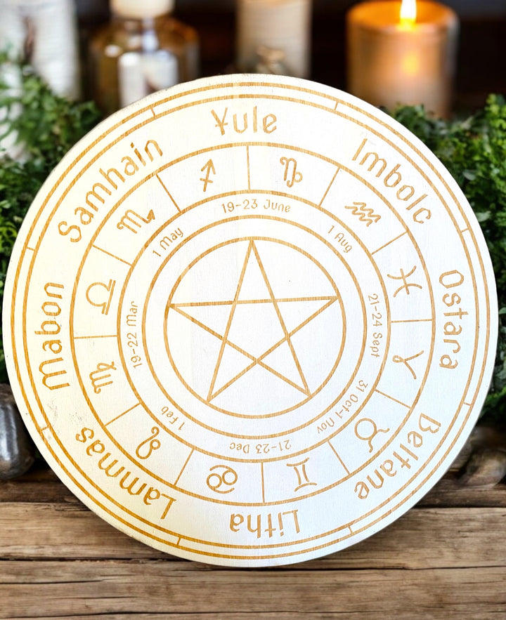 WHEEL OF THE YEAR || SOUTHERN HEMISPHERE - PENTAGRAM - NATURAL