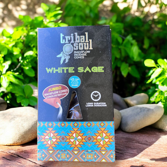 BACKFLOW INCENSE CONES || TRIBAL SOUL - WHITE SAGE