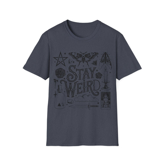 T-SHIRT | STAY WEIRD - (BLACK WRITING)