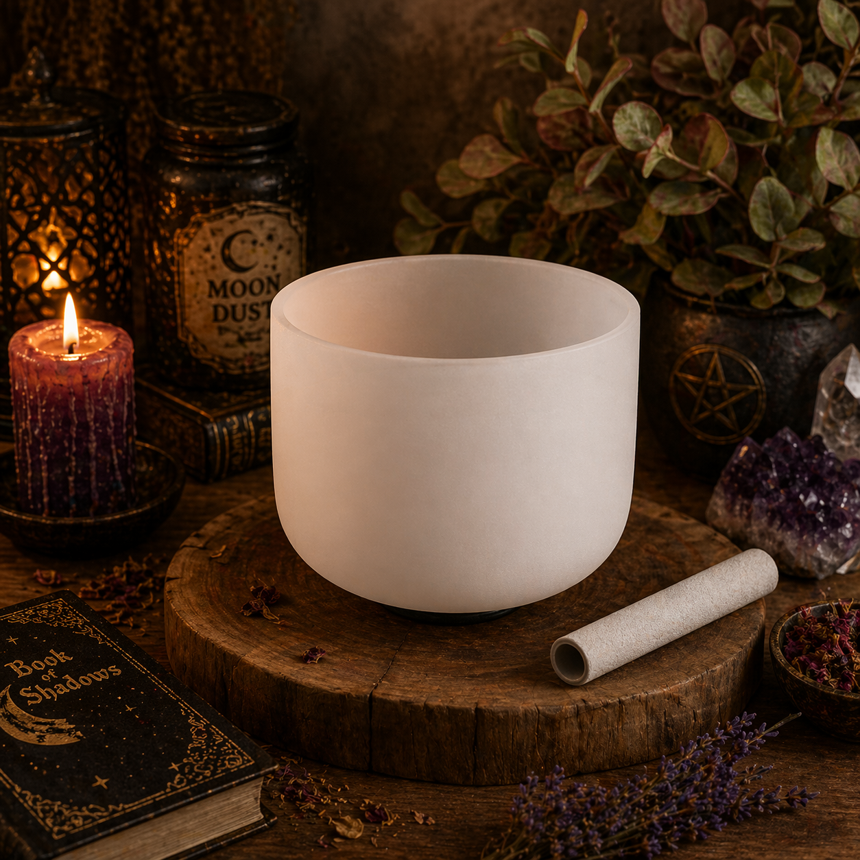 SINGING BOWLS || QUARTZ CRYSTAL - 8"
