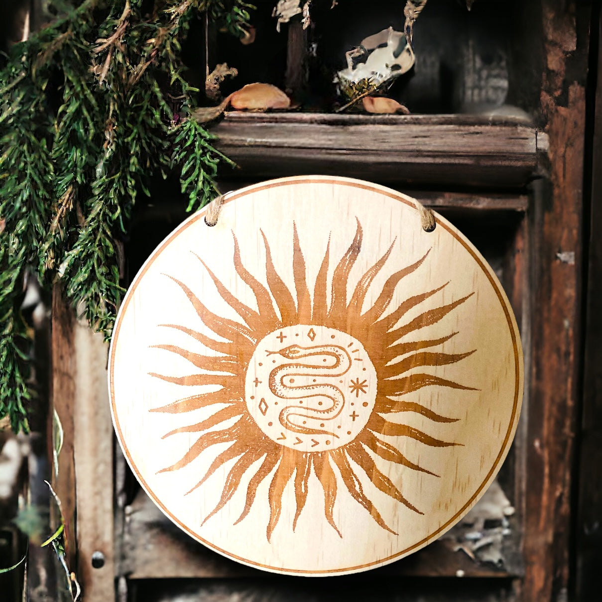 WALL HANGING || WOODEN ROUND PLAQUES