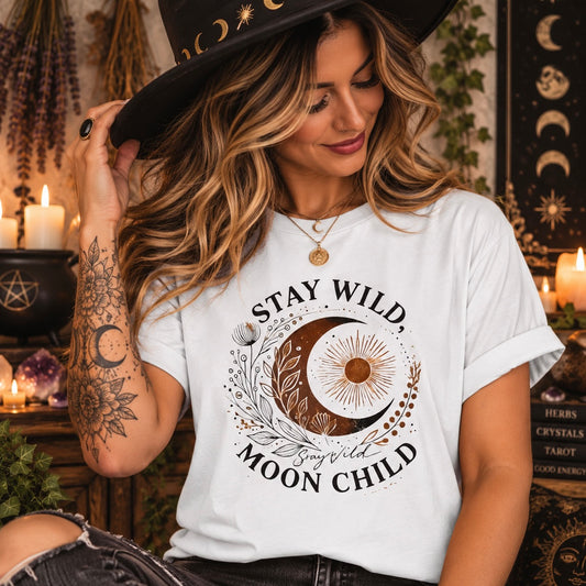 T-SHIRT | STAY WILD, MOON CHILD