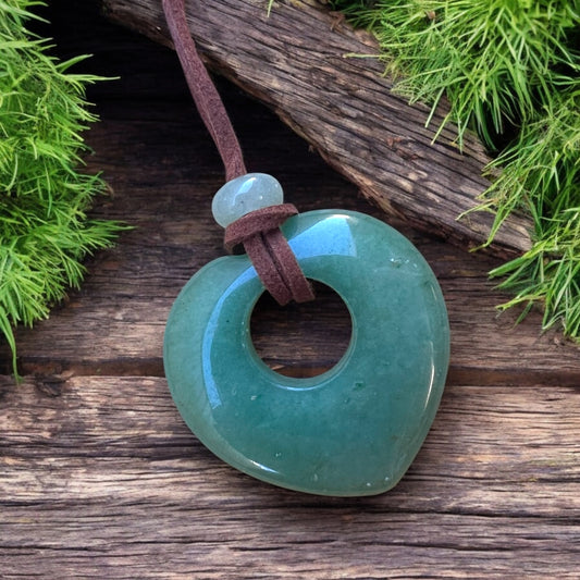PENDANT || GREEN AVENTURINE HEART NECKLACE