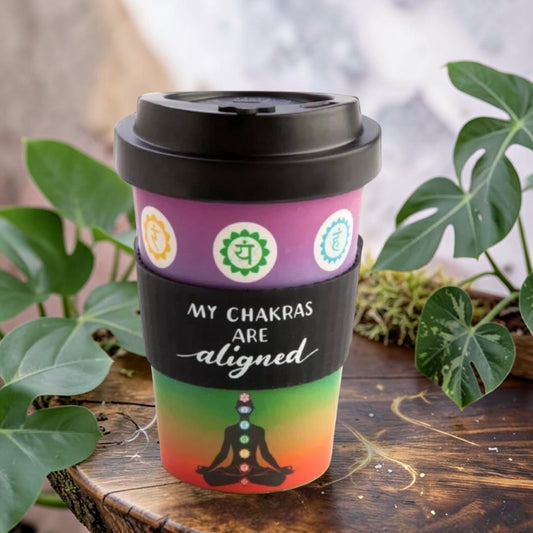 TRAVEL MUGS || ECOGO BAMBOO MUG - CHAKRA