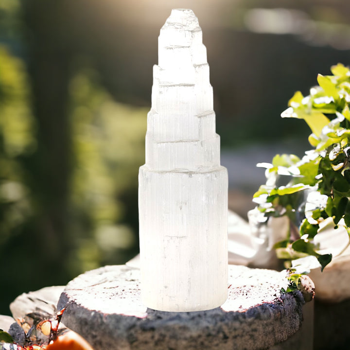 HEALING LAMP || SELENITE TOWER - L - 35CM