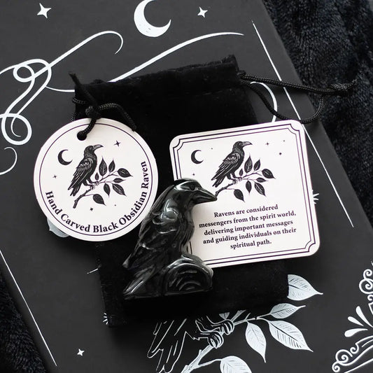 CARVINGS || BLACK OBSIDIAN RAVEN