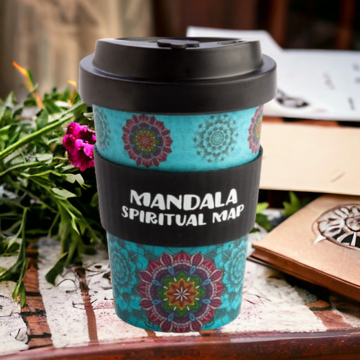 TRAVEL MUGS || ECOGO BAMBOO MUG - MANDALA