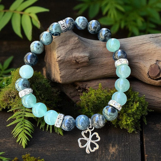 BRACELET || GREEN AVENTURINE & KAMBABA JASPER