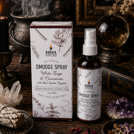 SMUDGE SPRAY || WHITE SAGE & CINNAMON AURA MIST