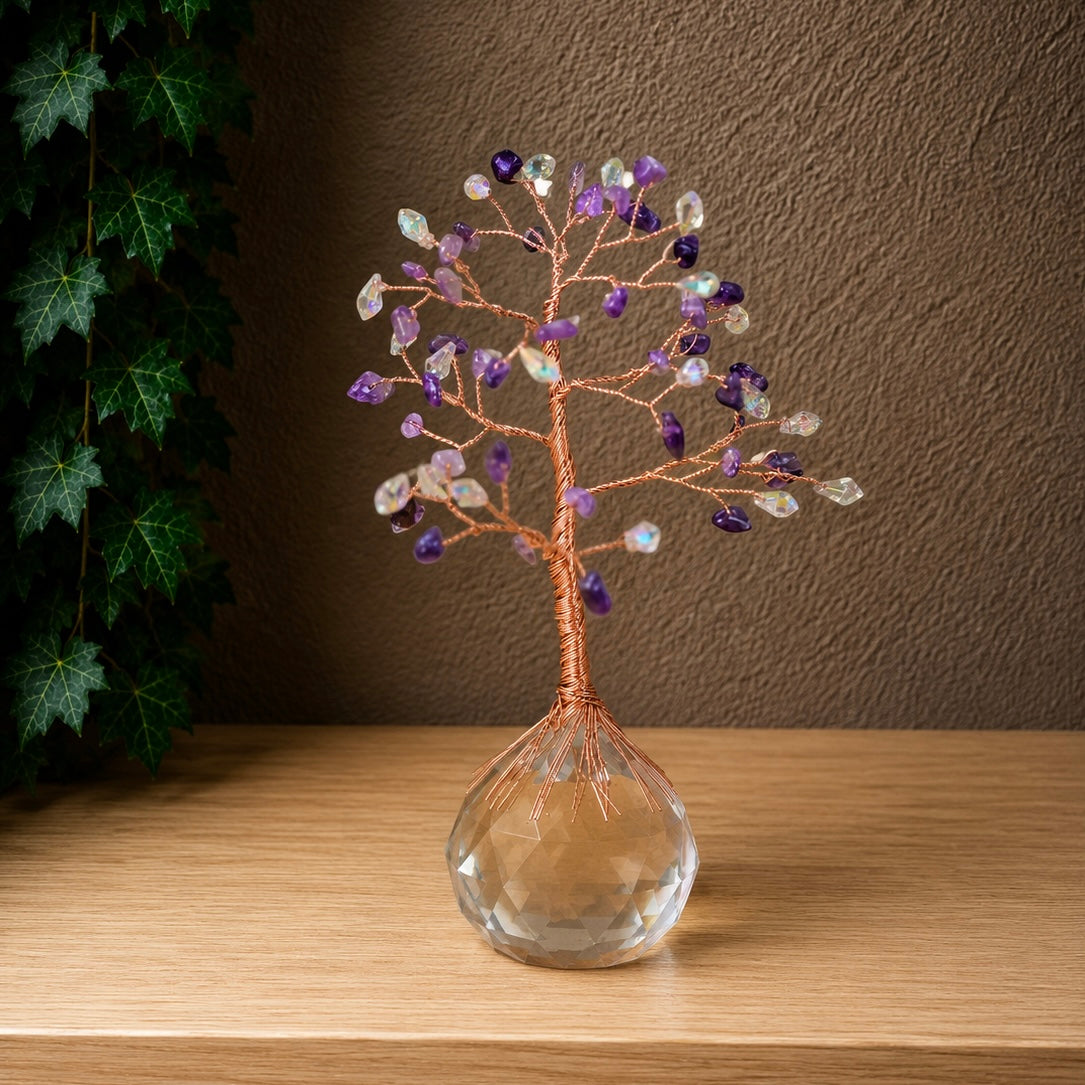 MONEY TREE || AMETHYST WITH PRISM BASE