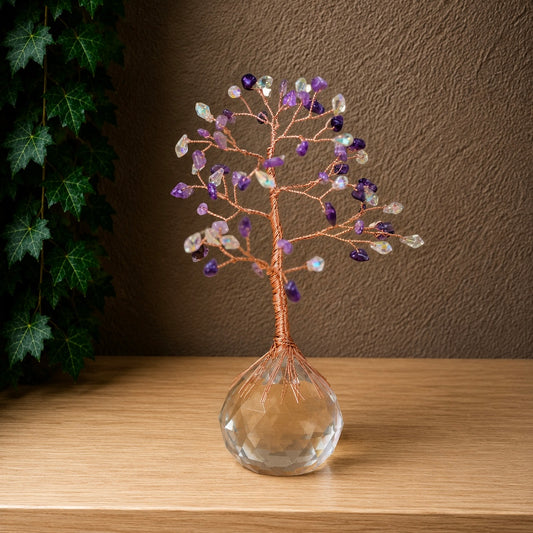 MONEY TREE || AMETHYST WITH PRISM BASE