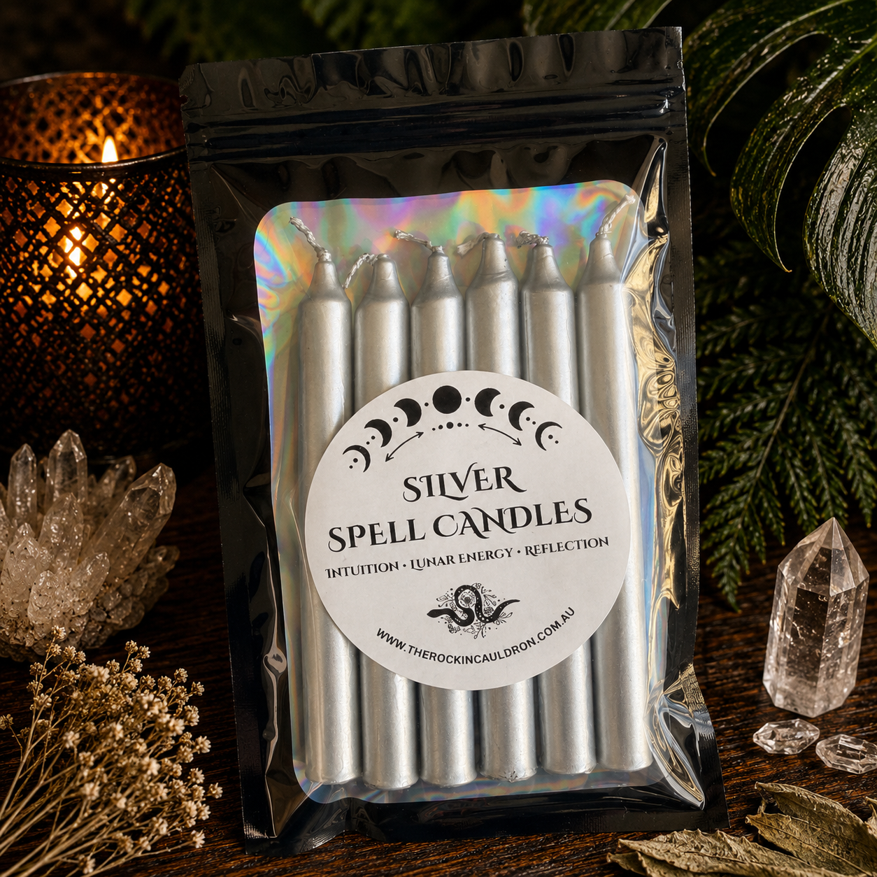 CANDLES || SILVER SPELL CANDLES