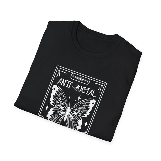 T-SHIRT | ANTI-SOCIAL BUTTERFLY TAROT (WHITE WRITING)