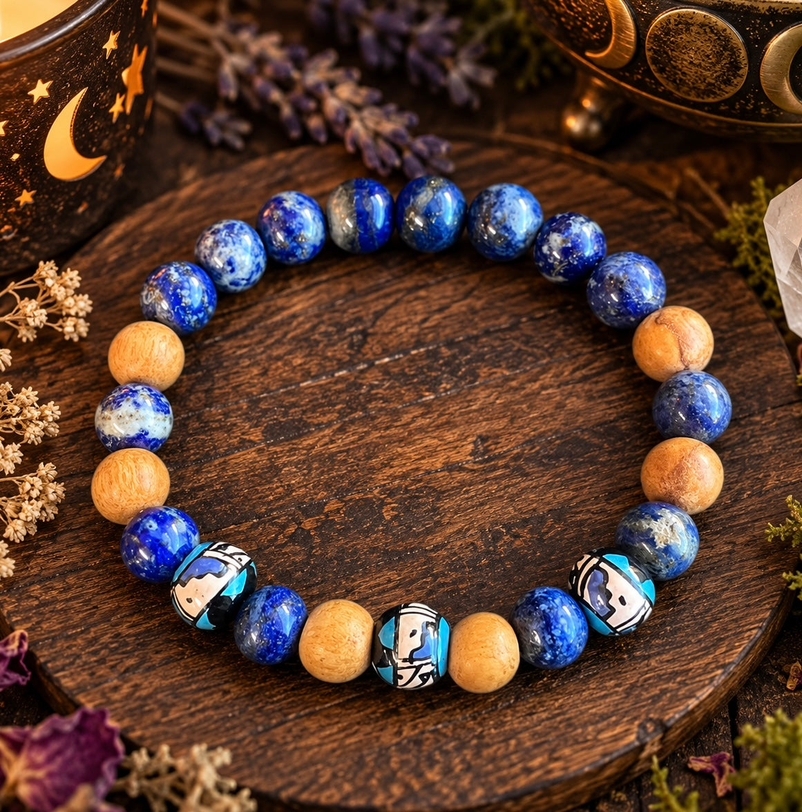 BRACELET || PALO SANTO & LAPIS LAZULI