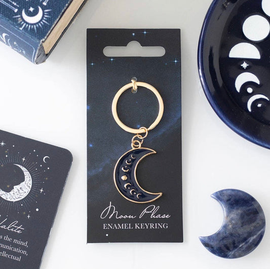KEYRING ||  BLUE MOON PHASE KEYRING