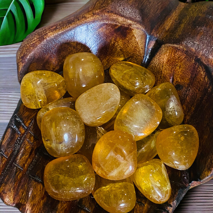 TUMBLE STONES || YELLOW FLUORITE