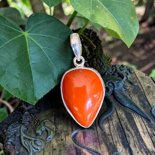 PENDANT || RED JASPER 925 STERLING SILVER