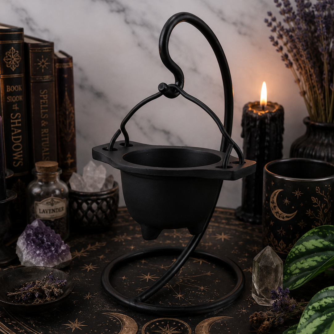 CAULDRON || CAST IRON CAULDRON WITH STAND
