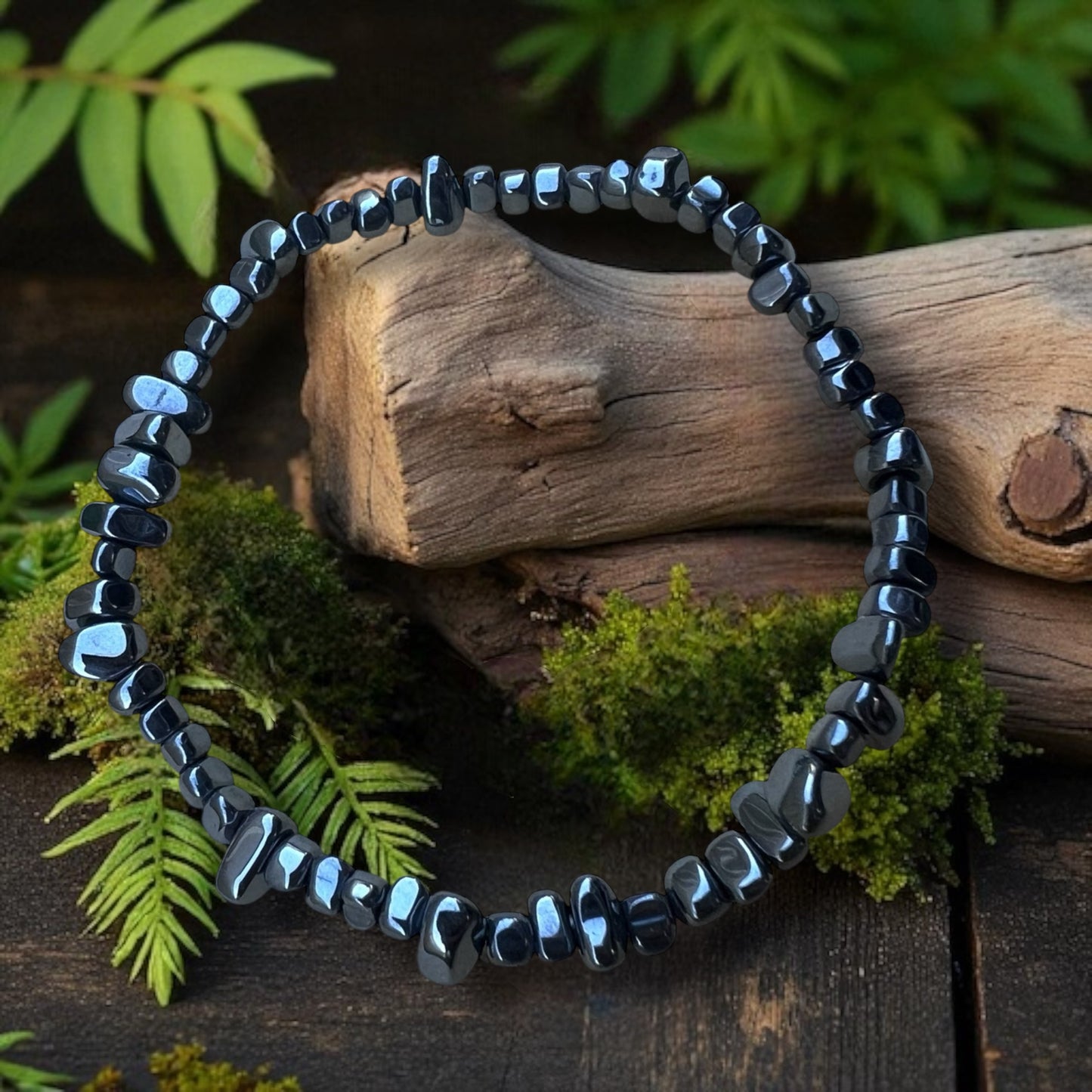 CHIP BRACELET || HEMATITE