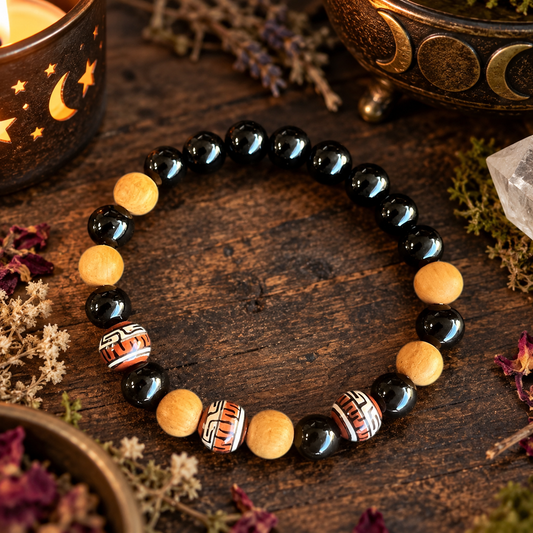 BRACELET || PALO SANTO & TOURMALINE