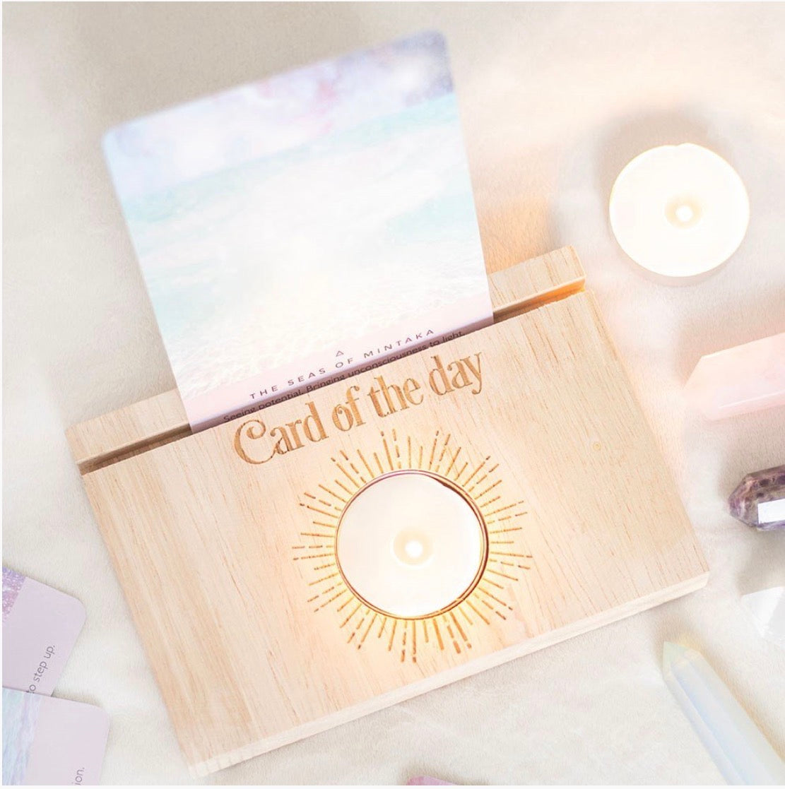 CARD OF THE DAY STAND || CARD & TEA LIGHT HOLDER