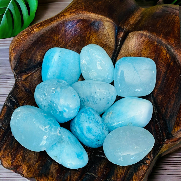 TUMBLE STONES || BLUE ARAGONITE