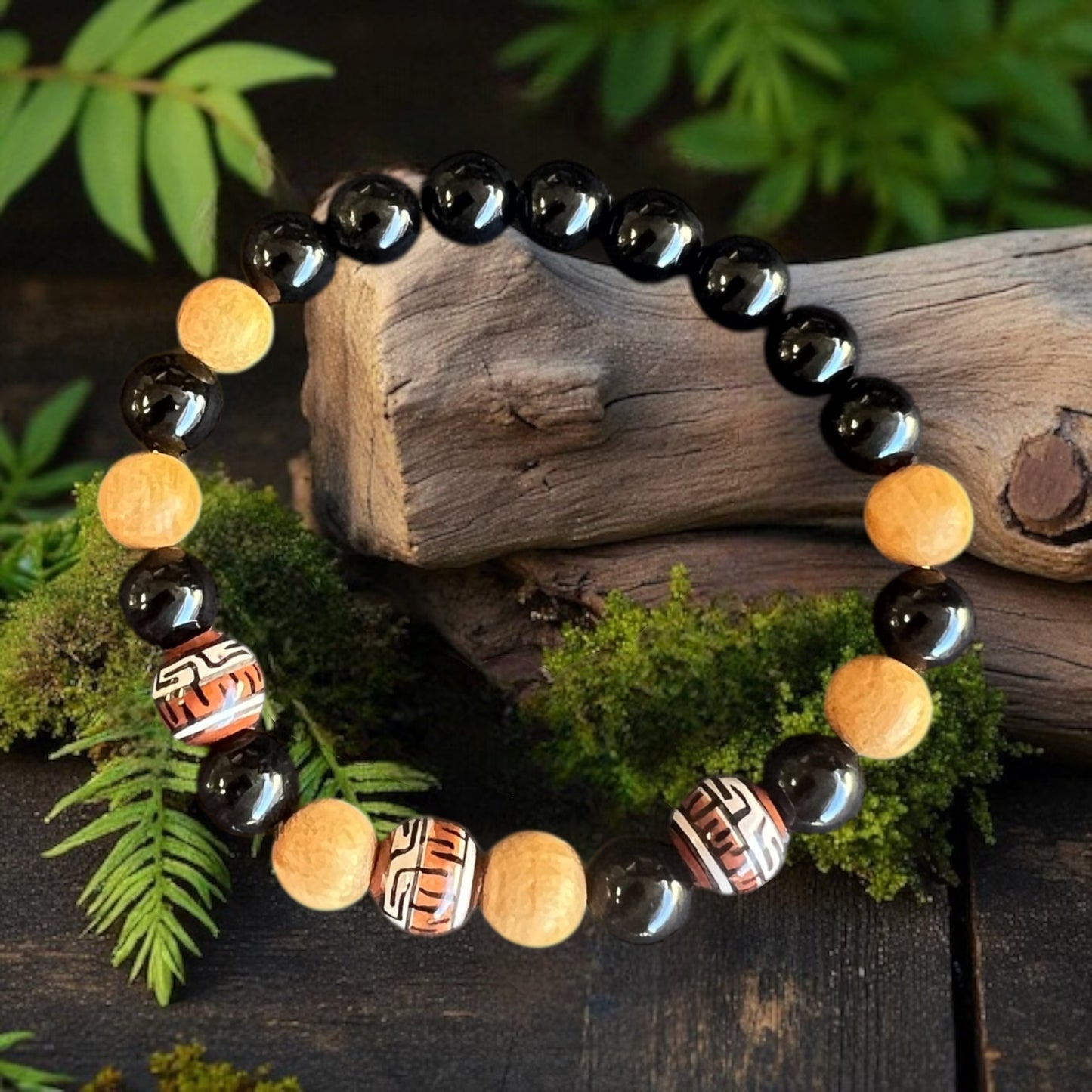 BRACELET || PALO SANTO & TOURMALINE