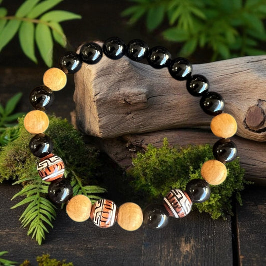 BRACELET || PALO SANTO & TOURMALINE