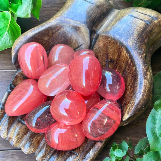 TUMBLE STONES || STRAWBERRY OBSIDIAN